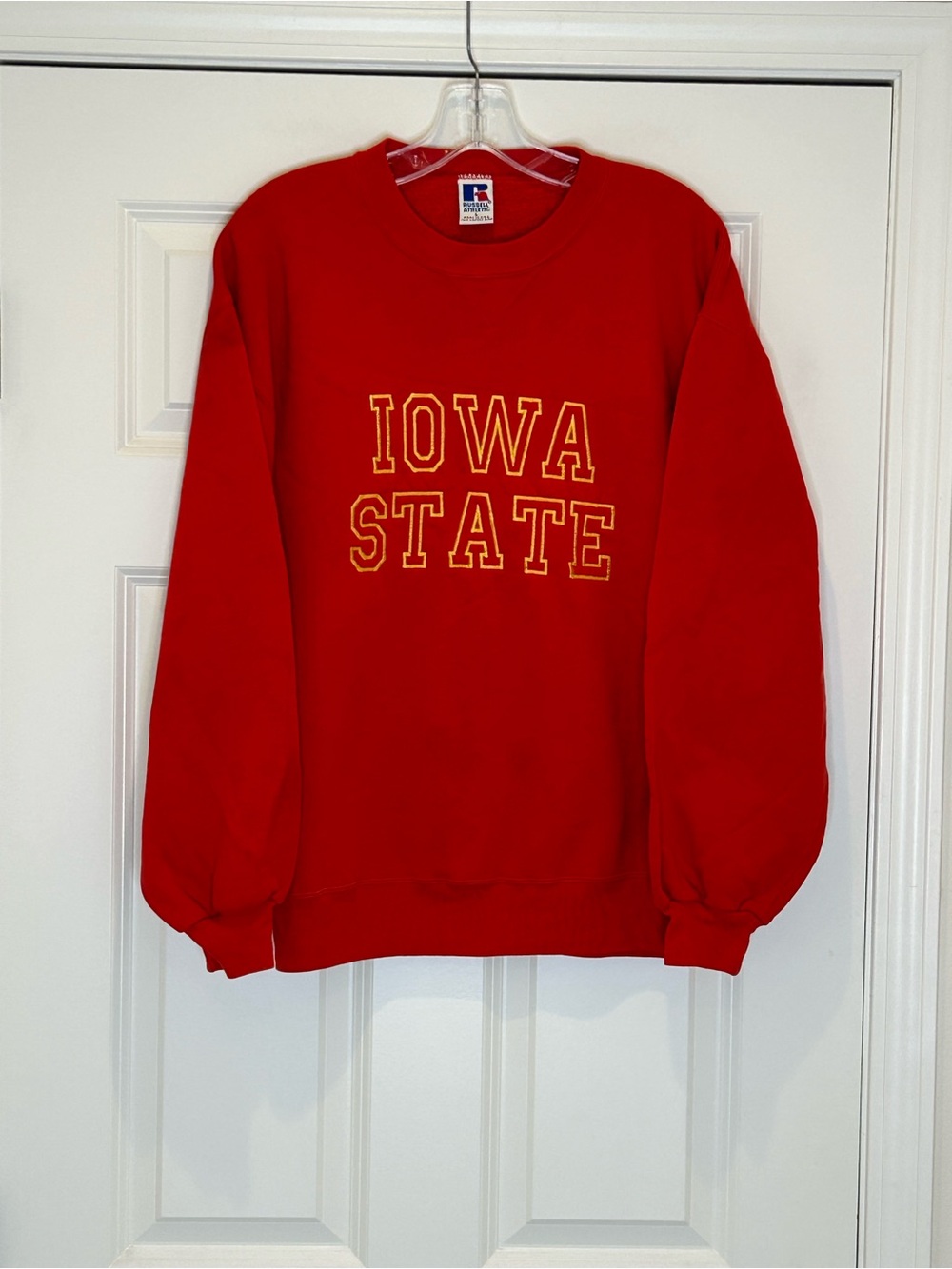 Vintage Russell Athletic Iowa State Red Crewneck Sweatshirt Size L